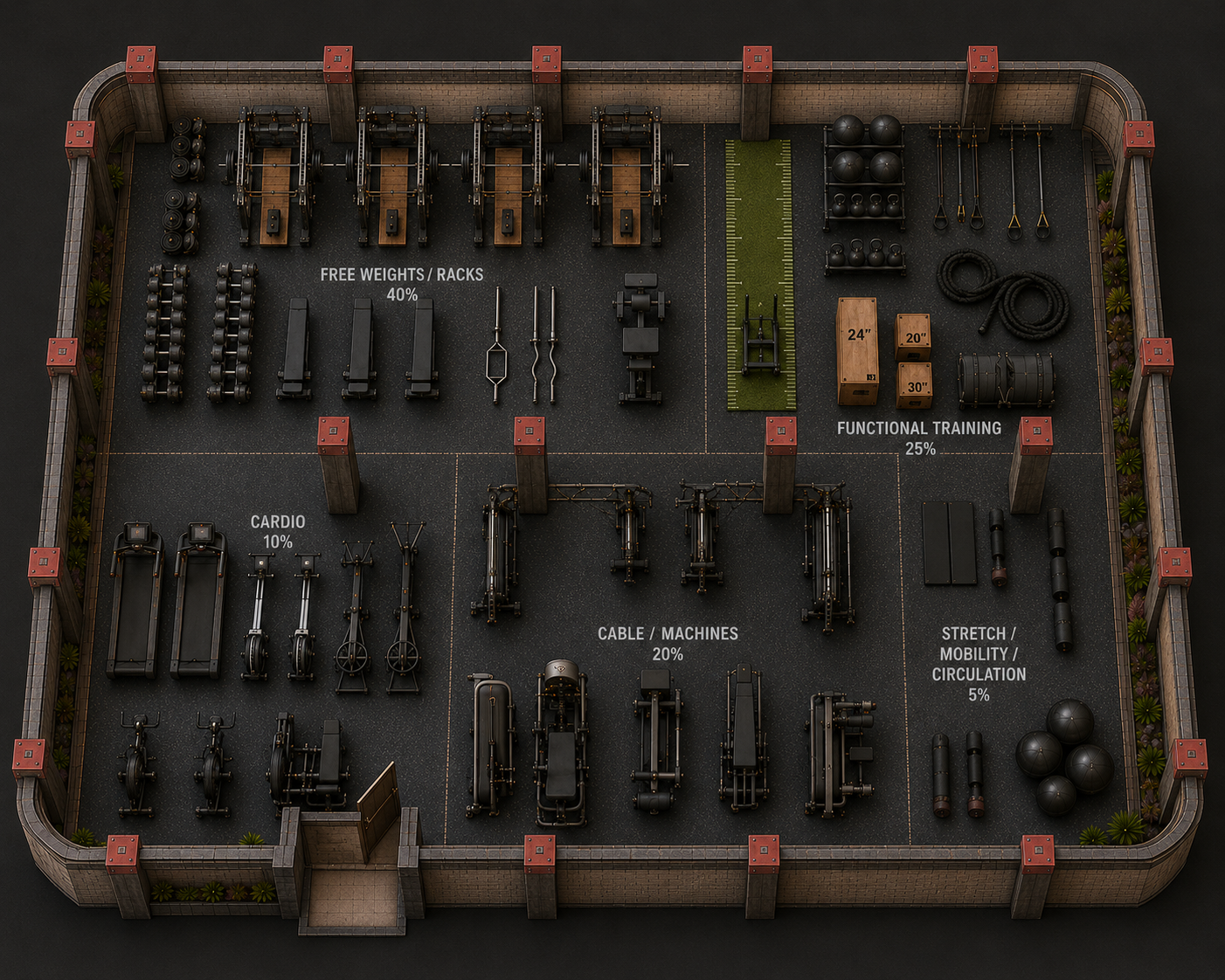 Gym layout plan 1