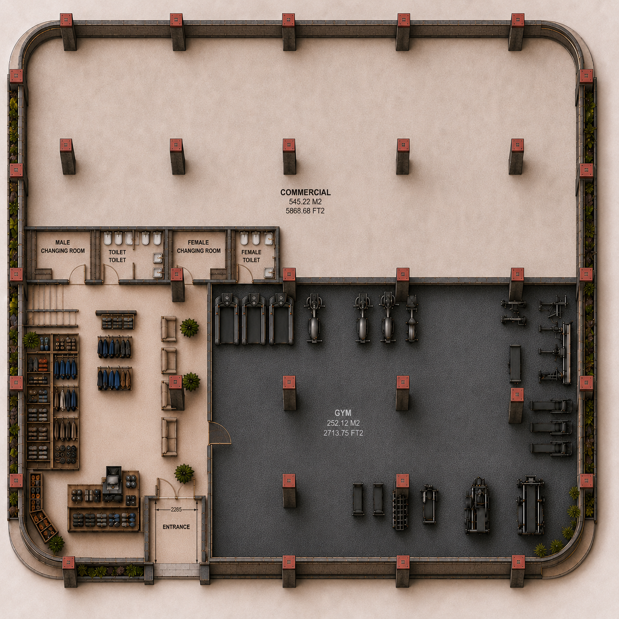 Gym layout plan 2